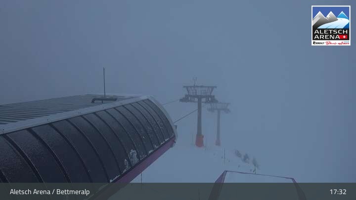 Archiv Foto Webcam Bettmeralp - Bergstation Wurzenbord