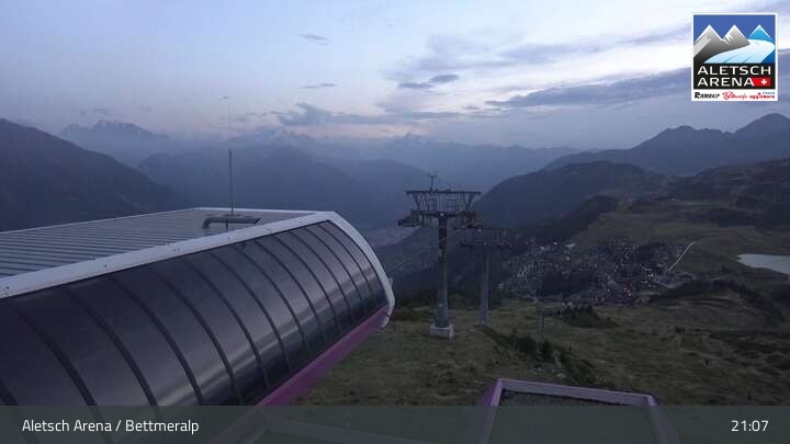 Archiv Foto Webcam Bettmeralp - Bergstation Wurzenbord