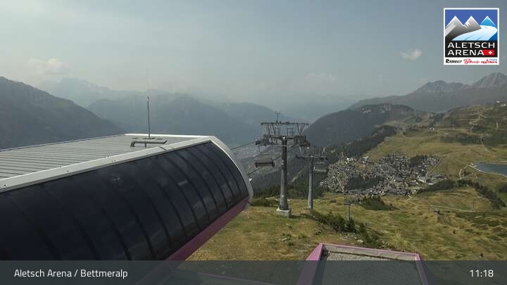 Archiv Foto Webcam Bettmeralp - Bergstation Wurzenbord