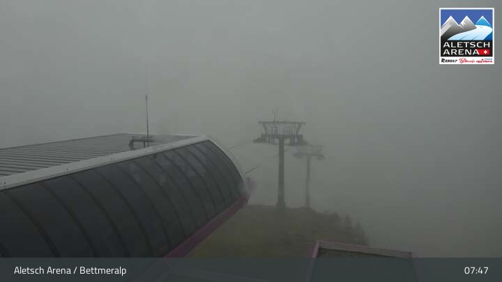 Archiv Foto Webcam Bettmeralp - Bergstation Wurzenbord