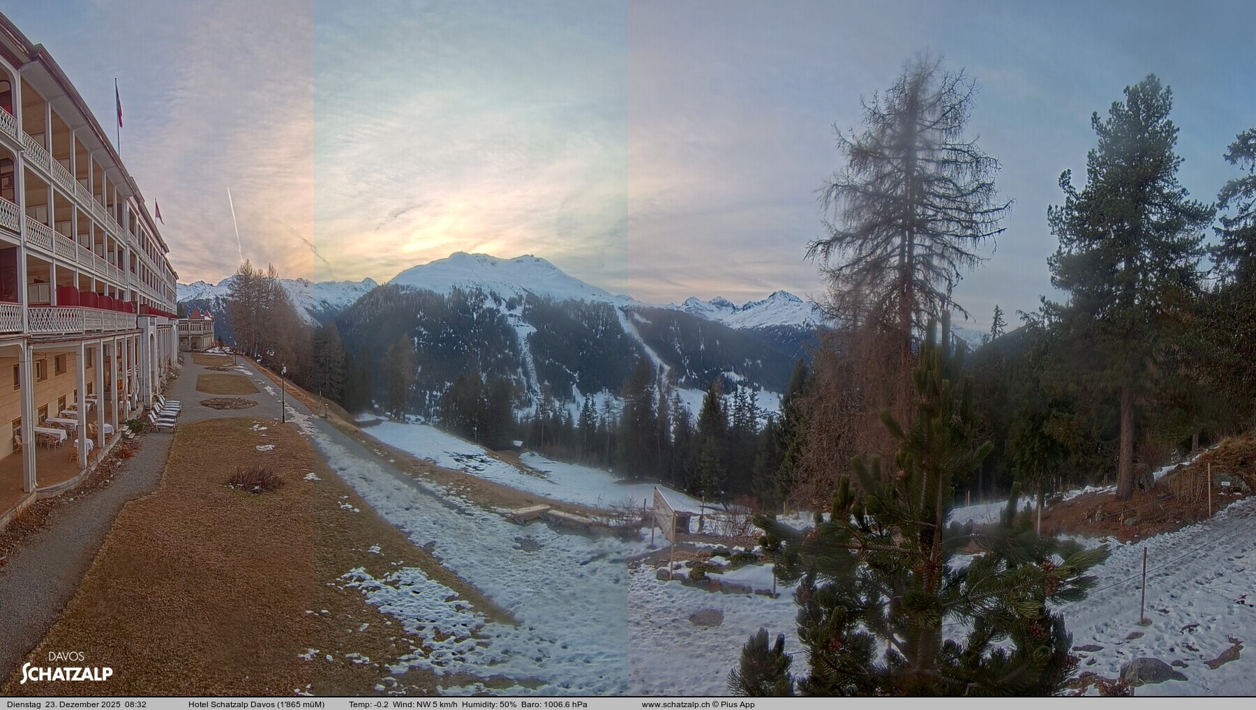 Archiv Foto Webcam Hotel Schatzalp, Davos