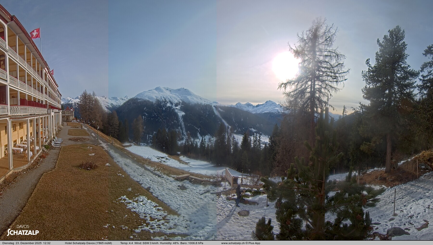 Archiv Foto Webcam Hotel Schatzalp, Davos
