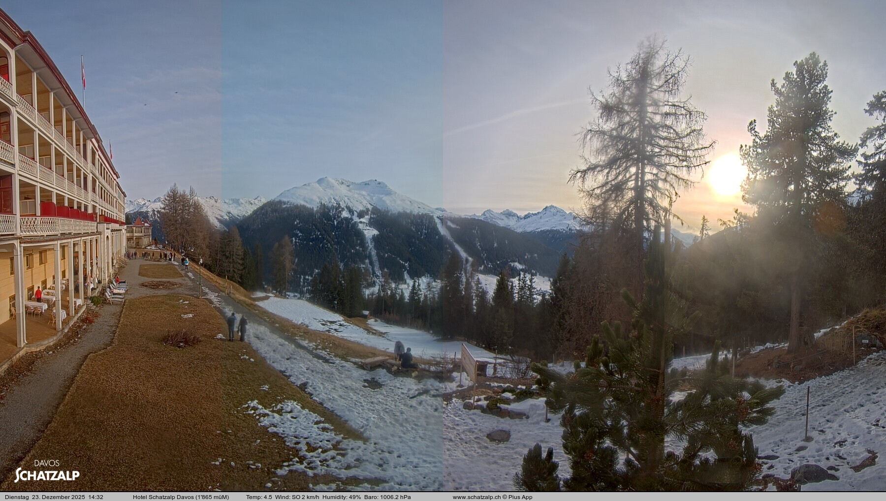 Archiv Foto Webcam Hotel Schatzalp, Davos