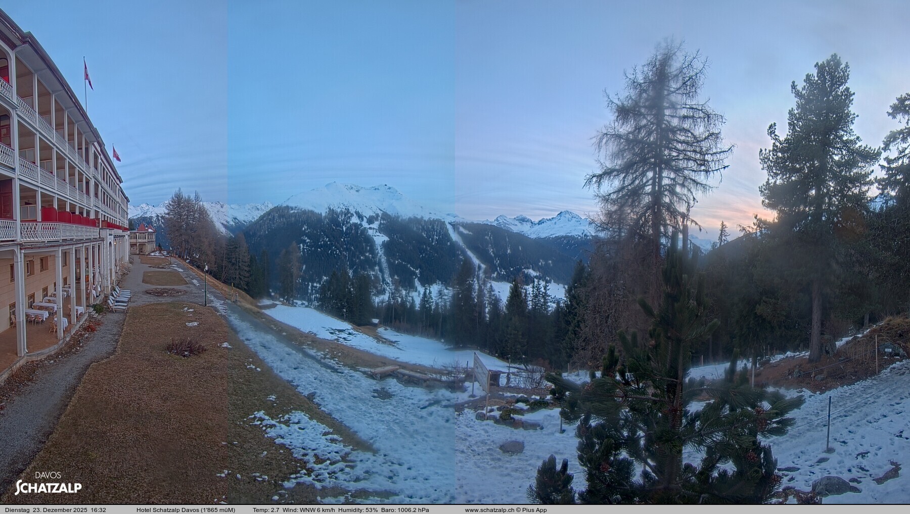 Archiv Foto Webcam Hotel Schatzalp, Davos