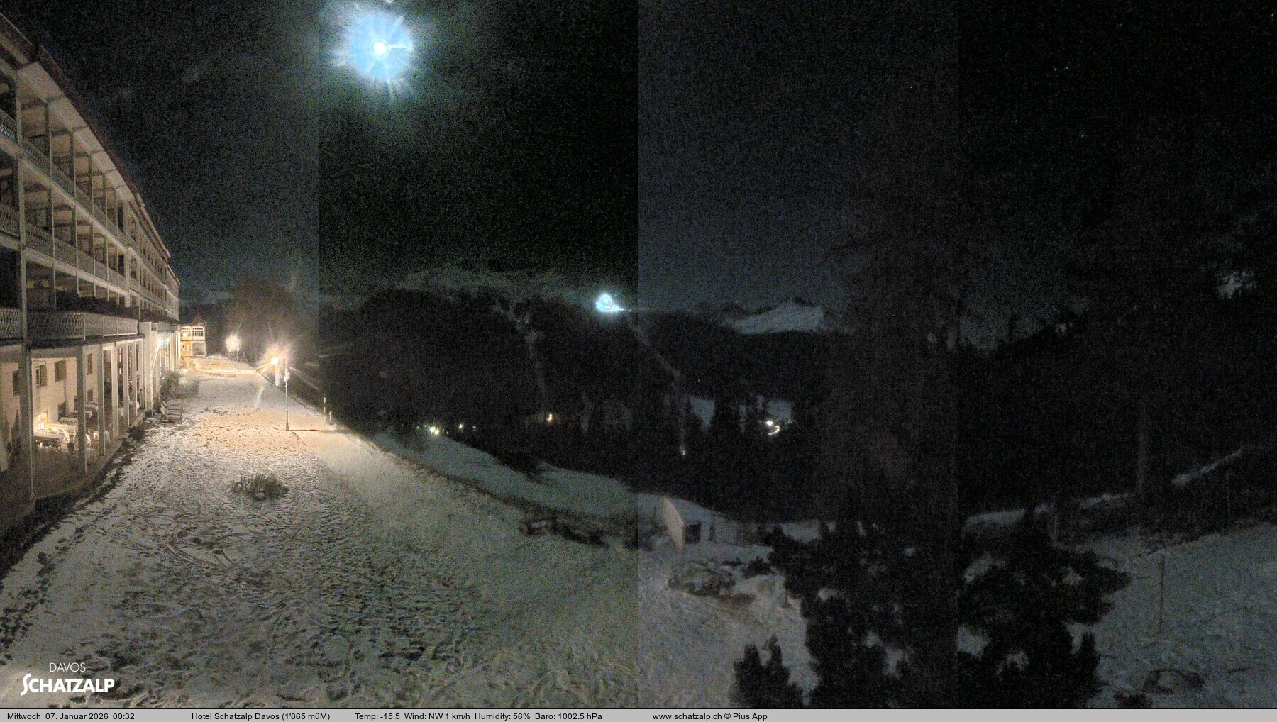 Archiv Foto Webcam Hotel Schatzalp, Davos