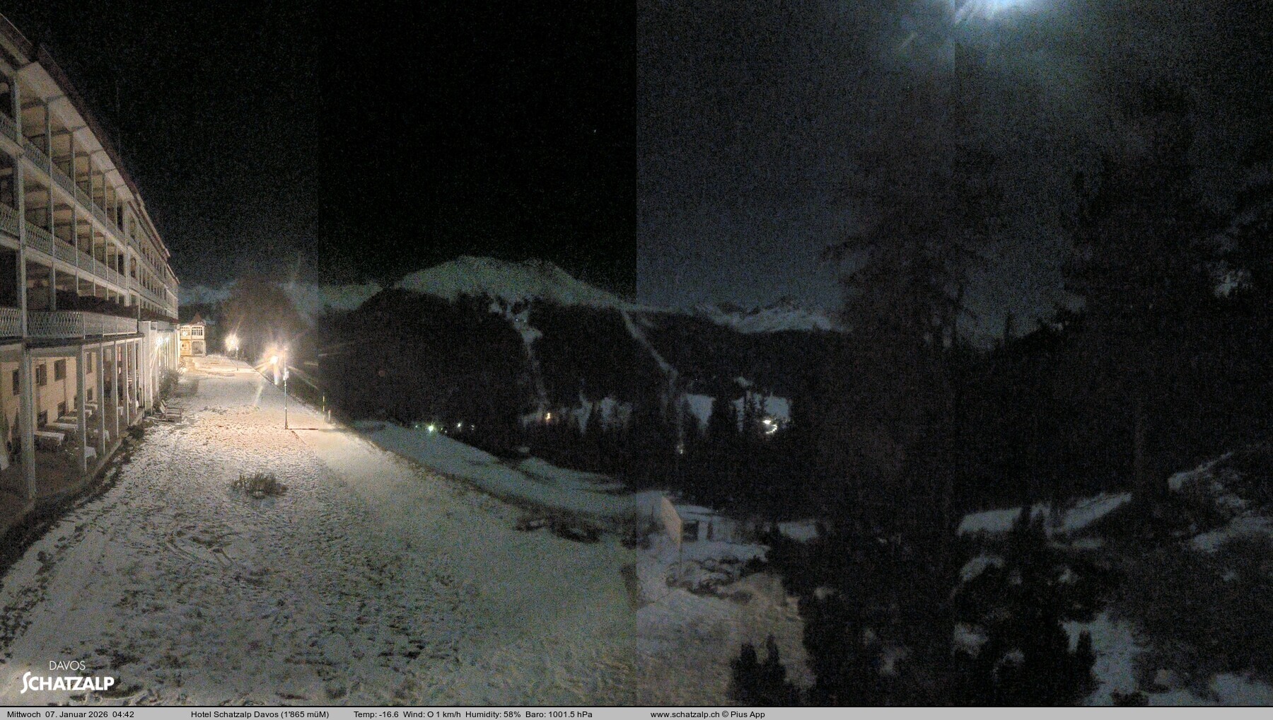 Archiv Foto Webcam Hotel Schatzalp, Davos