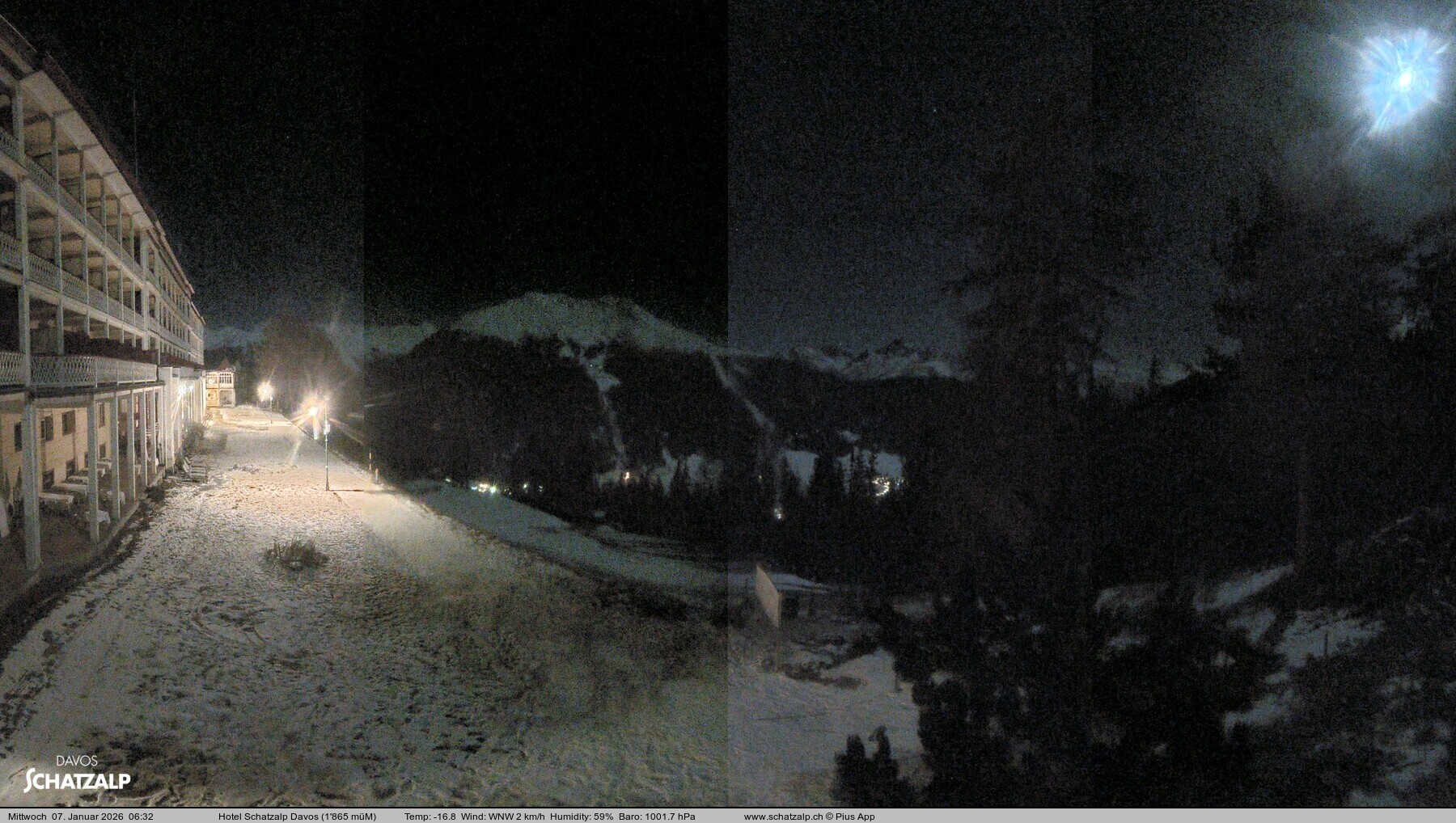 Archiv Foto Webcam Hotel Schatzalp, Davos