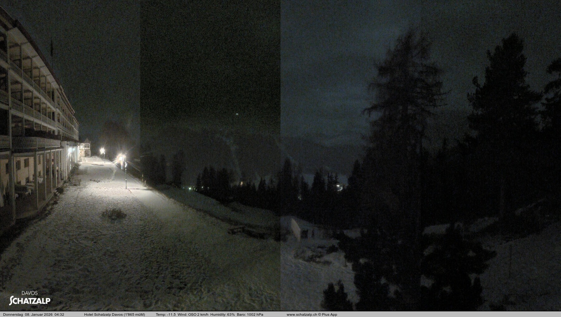 Archiv Foto Webcam Hotel Schatzalp, Davos