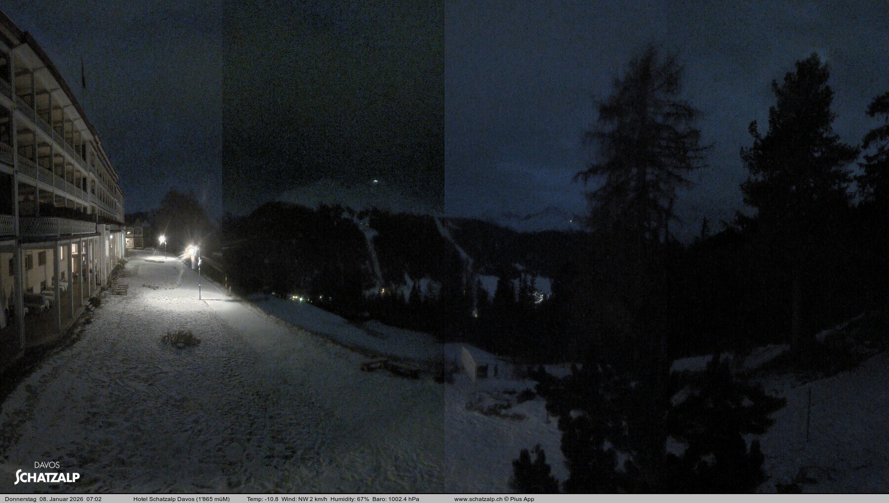 Archiv Foto Webcam Hotel Schatzalp, Davos