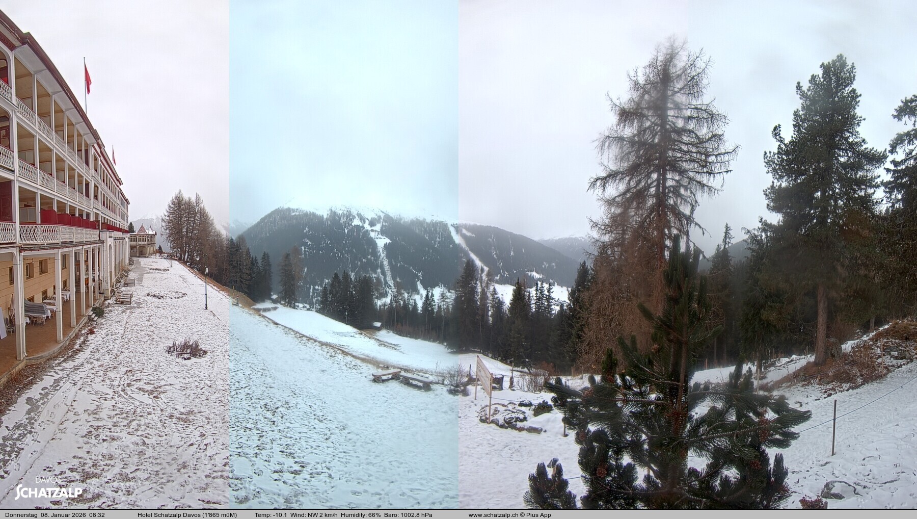 Archiv Foto Webcam Hotel Schatzalp, Davos