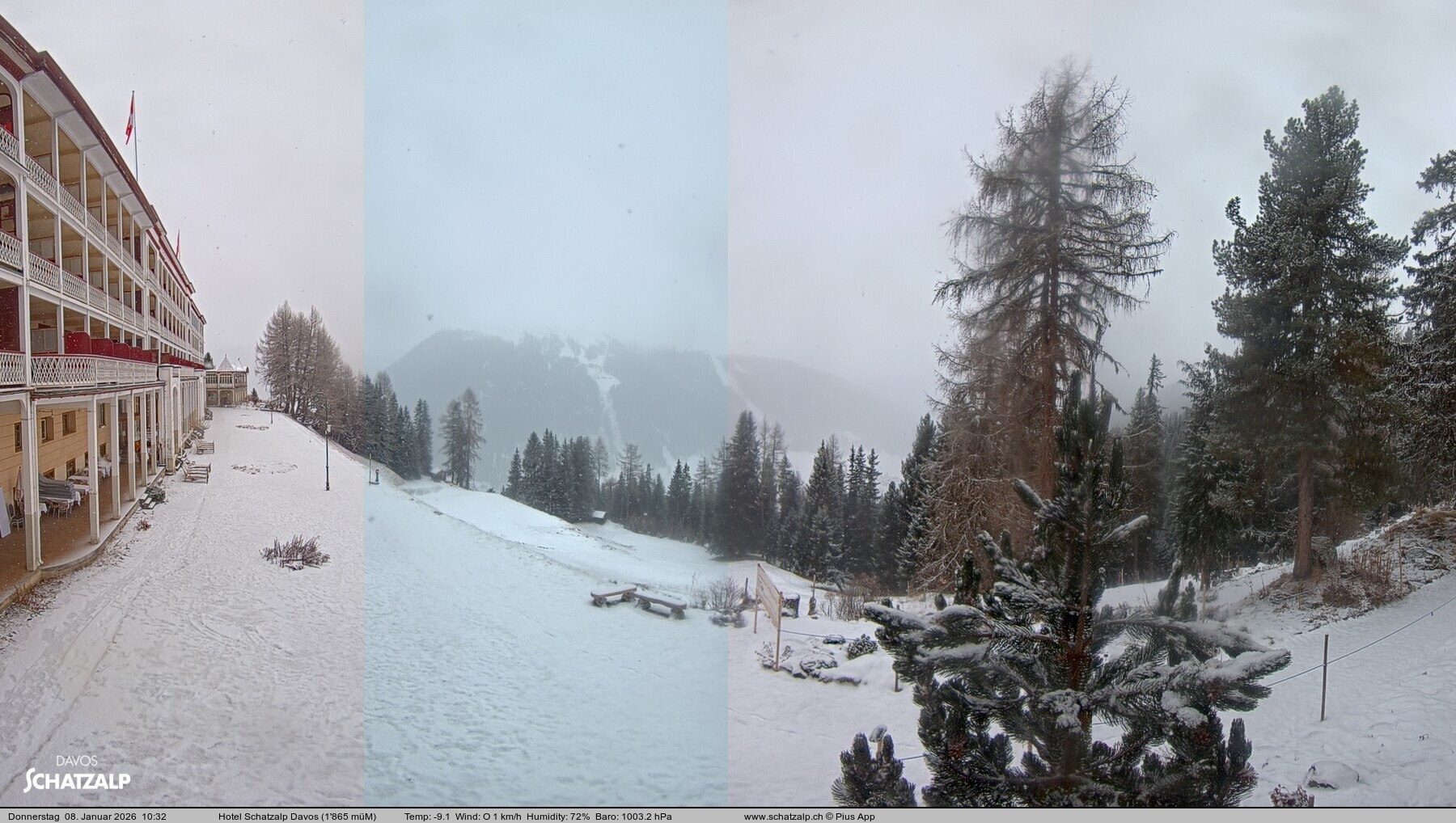 Archiv Foto Webcam Hotel Schatzalp, Davos