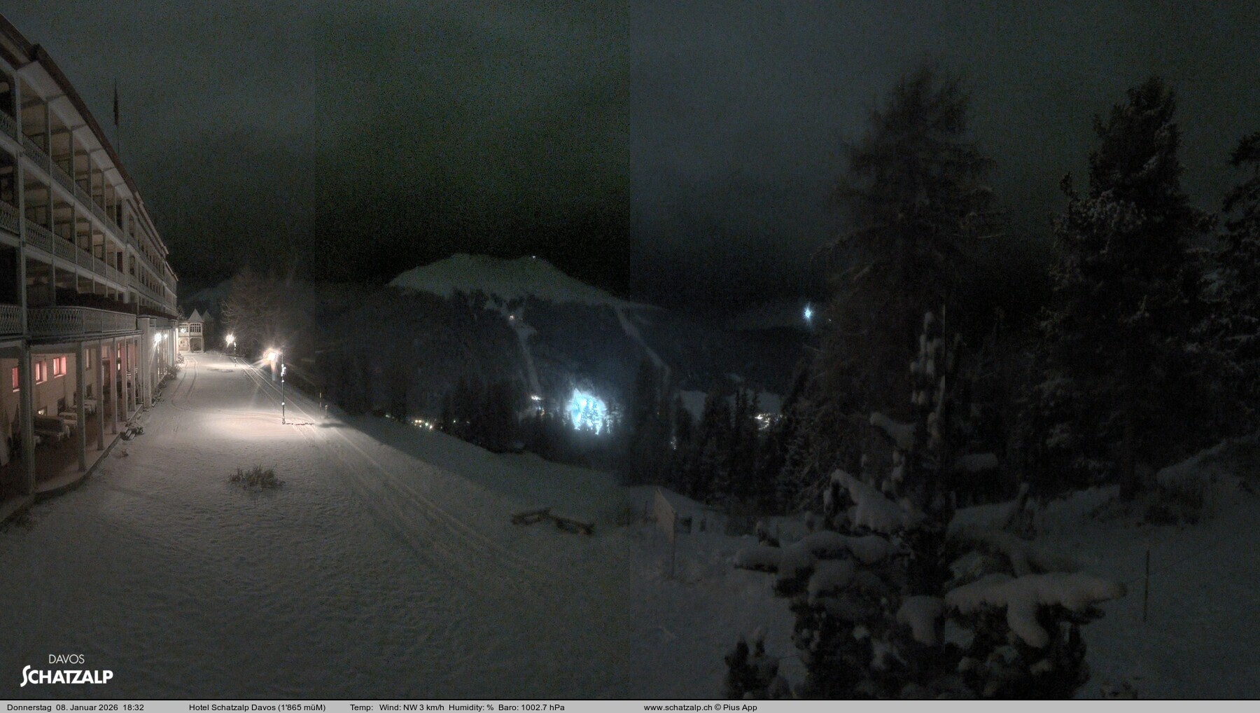 Archiv Foto Webcam Hotel Schatzalp, Davos