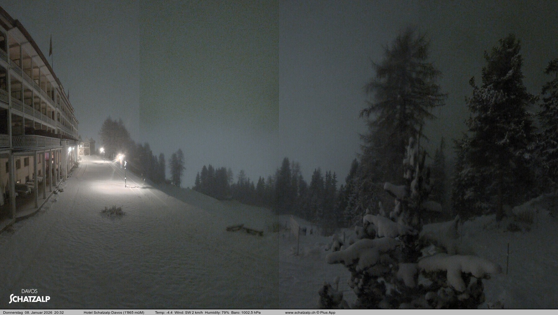 Archiv Foto Webcam Hotel Schatzalp, Davos