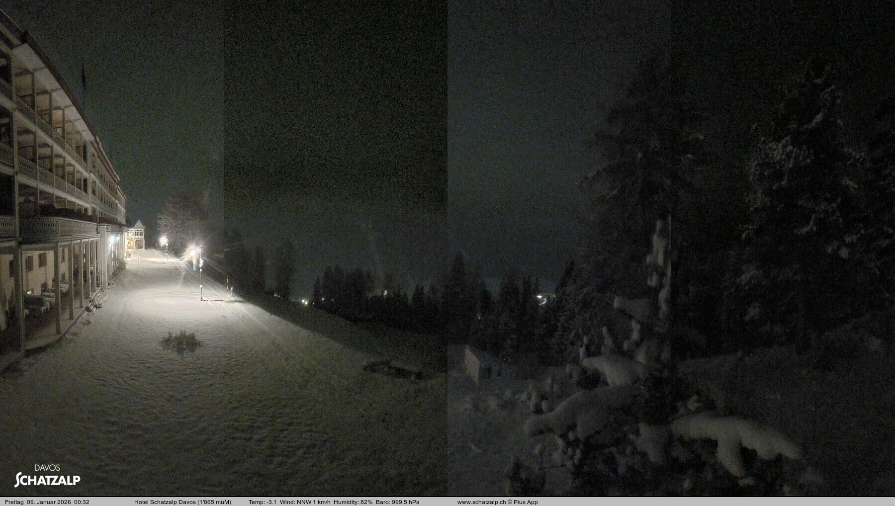 Archived image Webcam Schatzalp Hotel, Davos