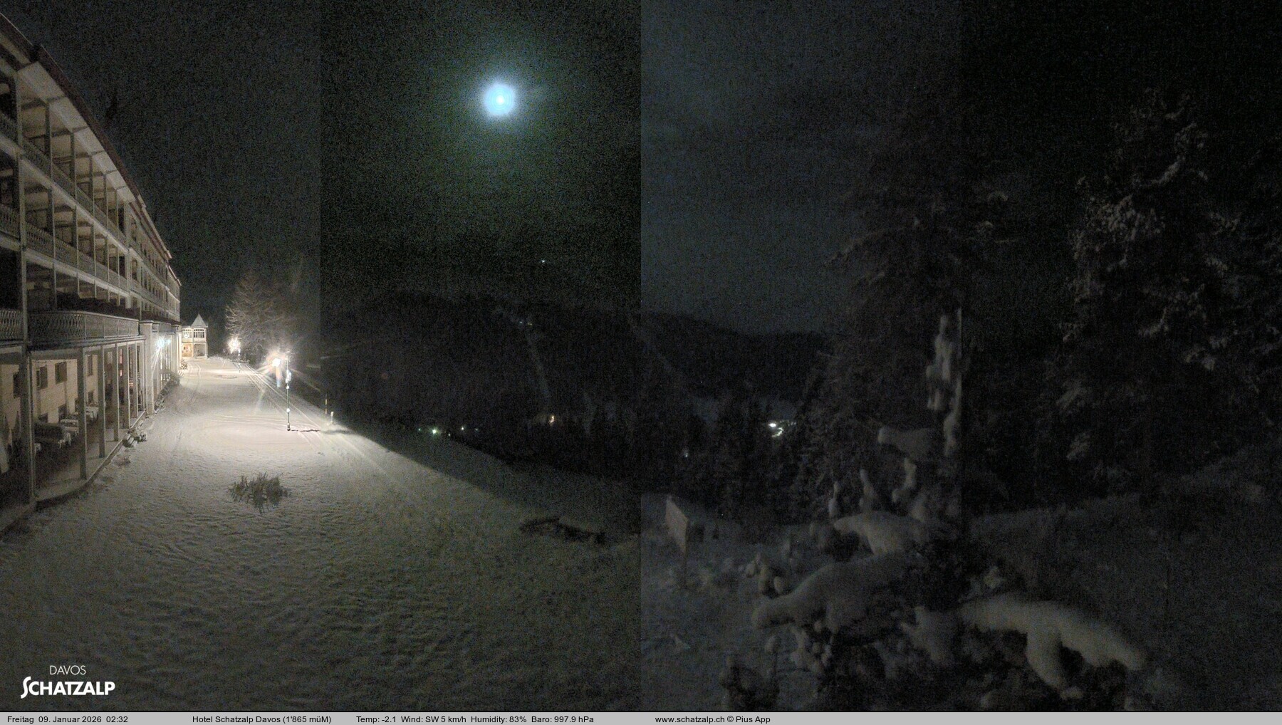 Archived image Webcam Schatzalp Hotel, Davos