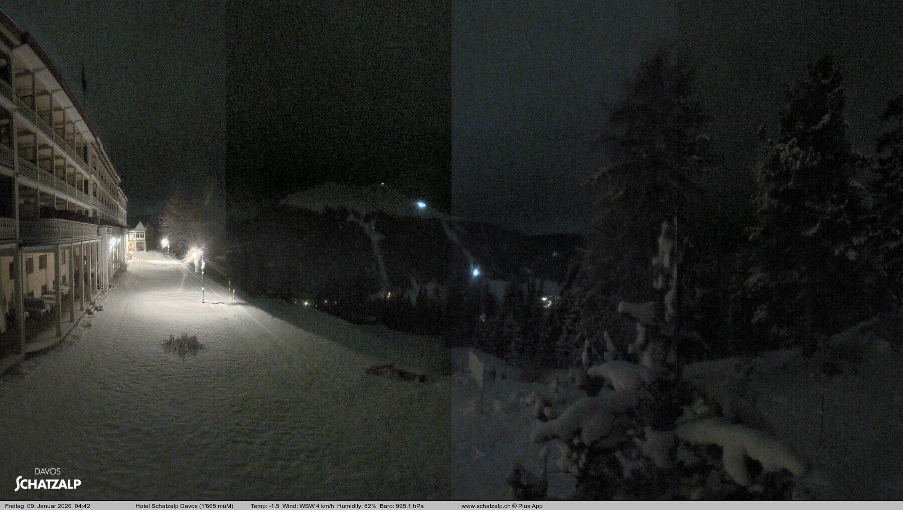 Archived image Webcam Schatzalp Hotel, Davos