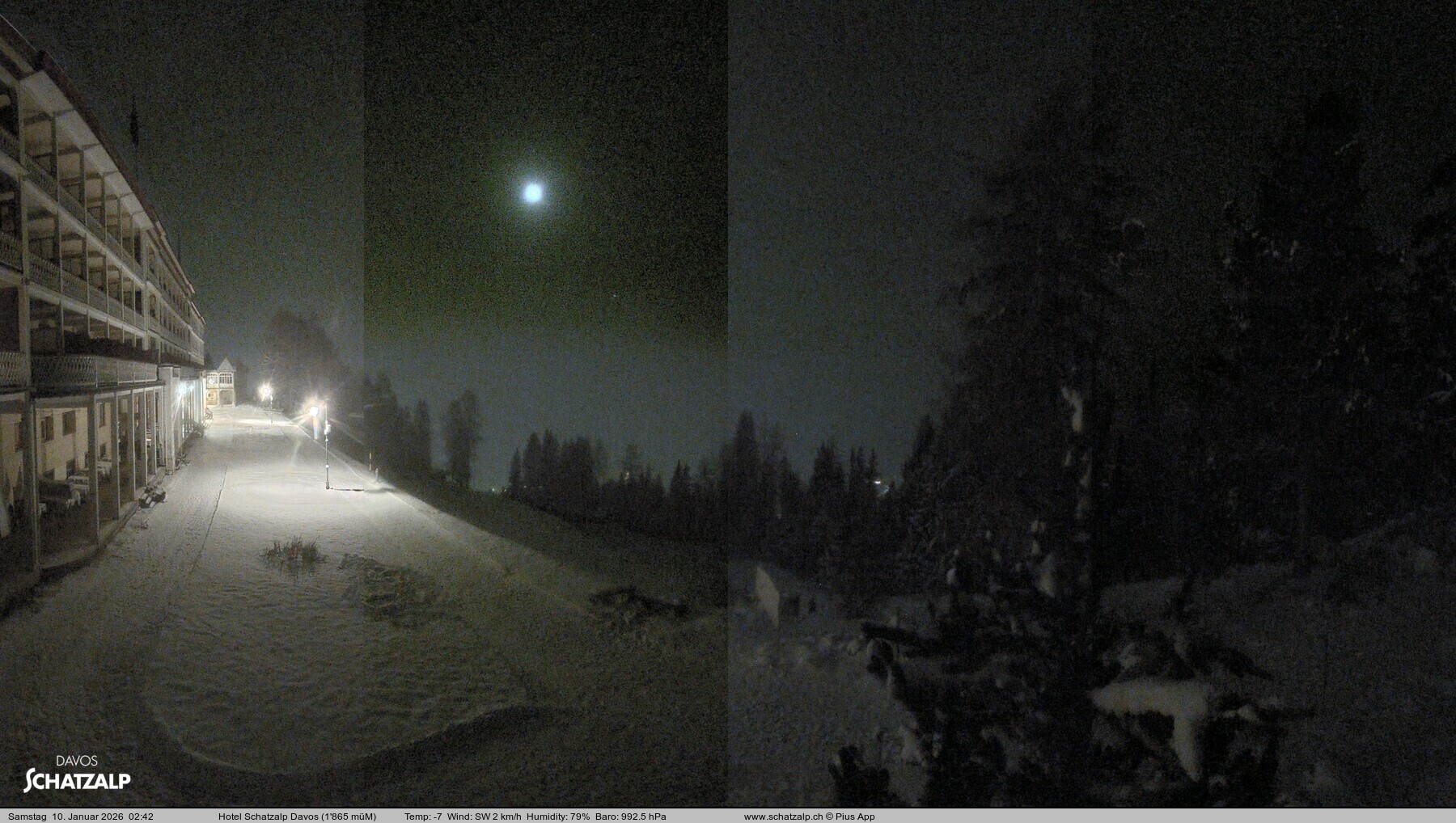 Archiv Foto Webcam Hotel Schatzalp, Davos