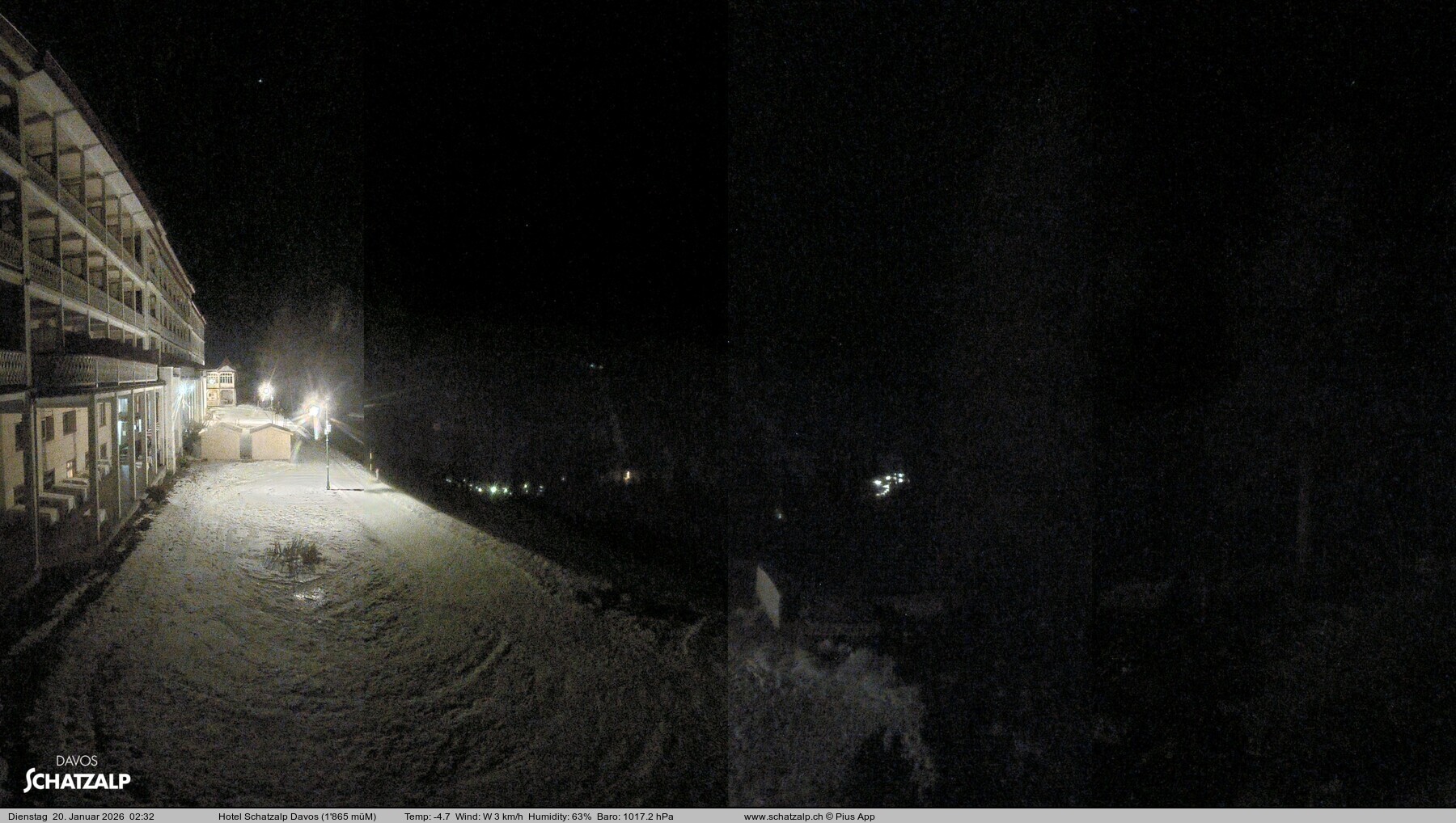 Archiv Foto Webcam Hotel Schatzalp, Davos