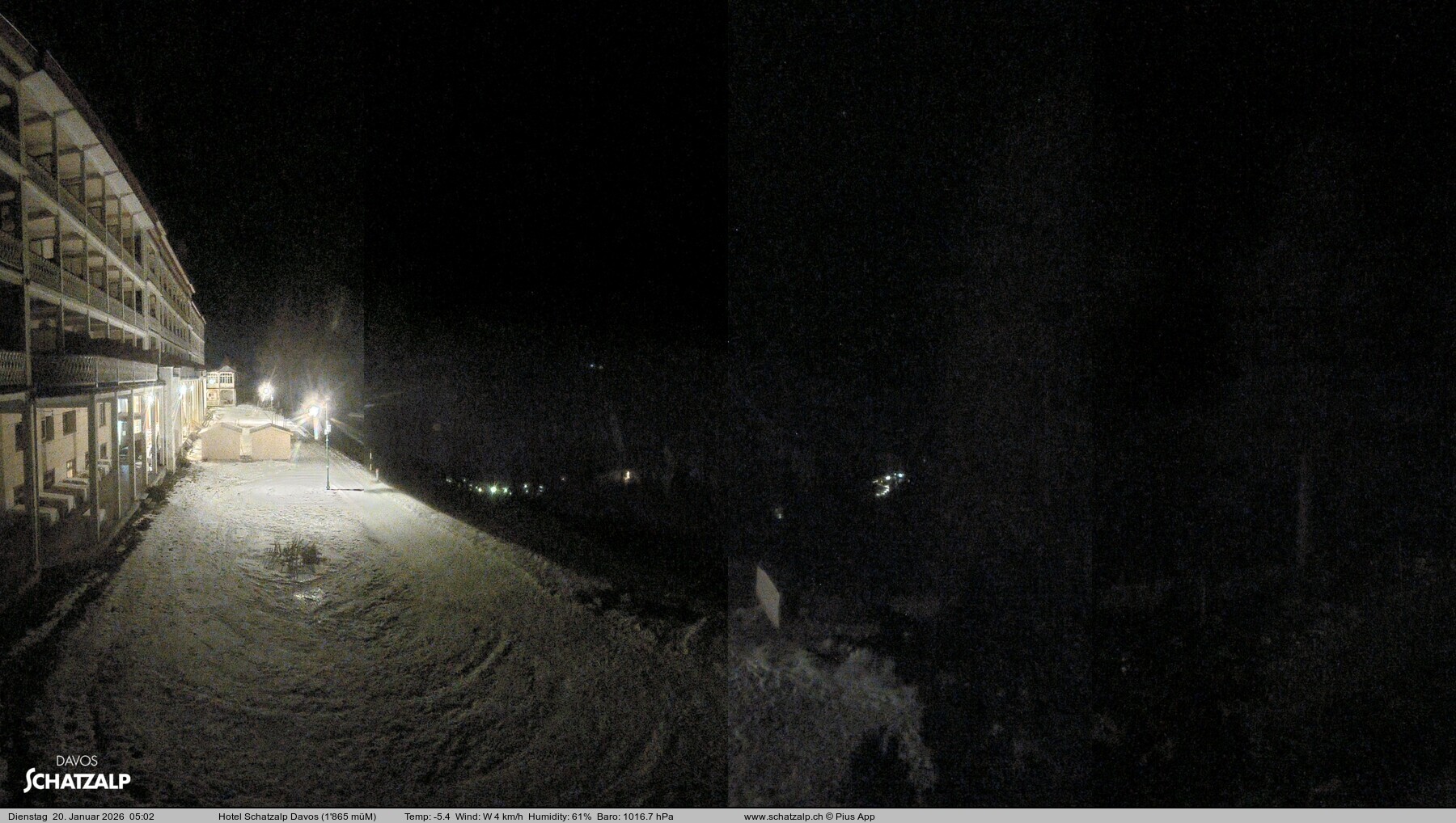 Archiv Foto Webcam Hotel Schatzalp, Davos