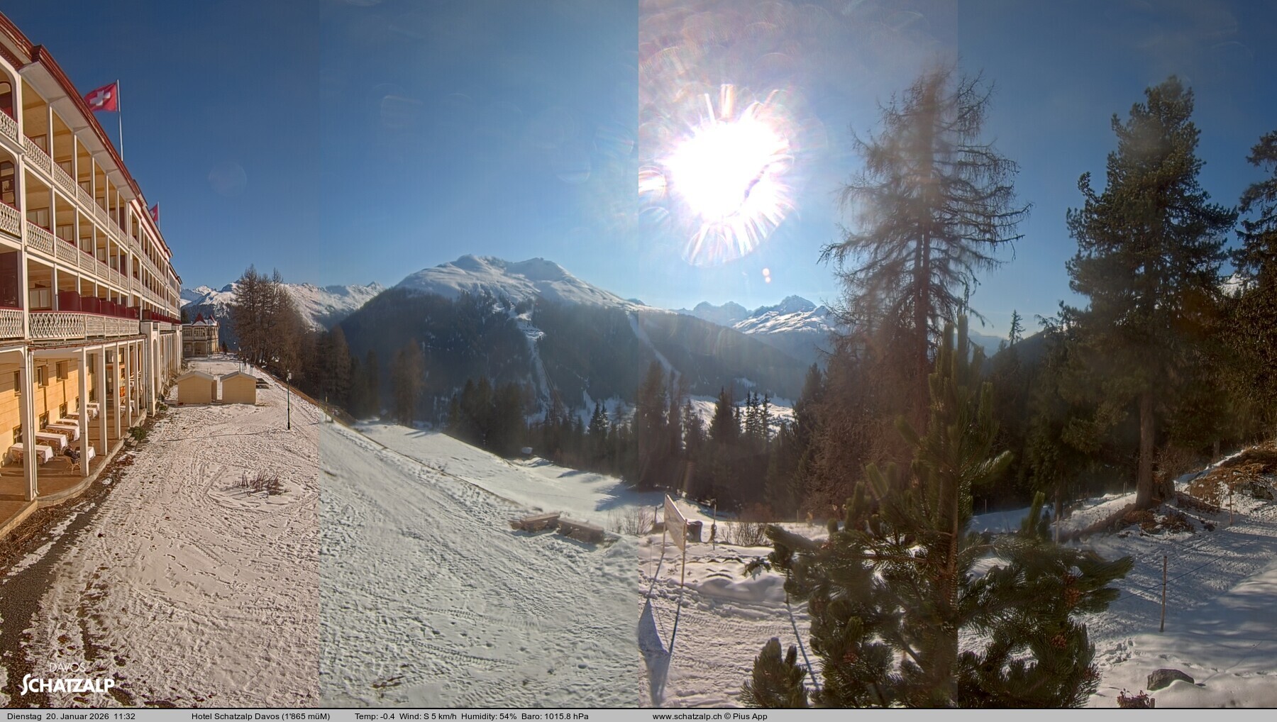 Archiv Foto Webcam Hotel Schatzalp, Davos