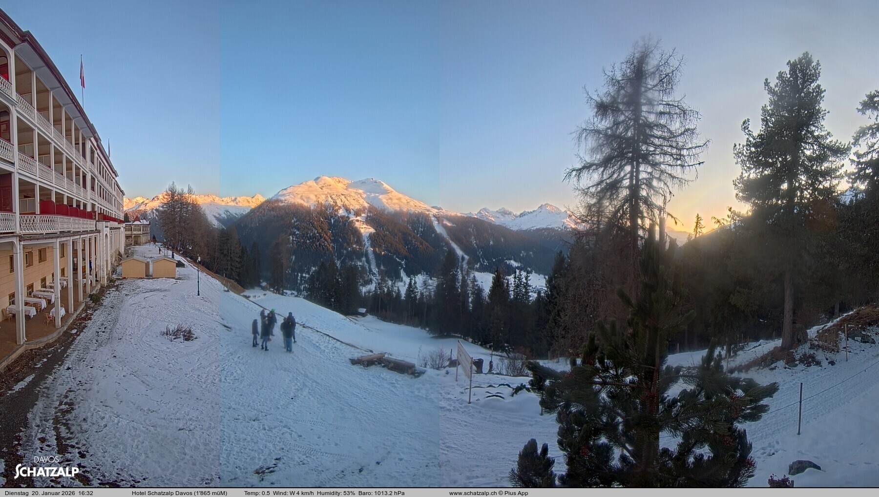 Archiv Foto Webcam Hotel Schatzalp, Davos