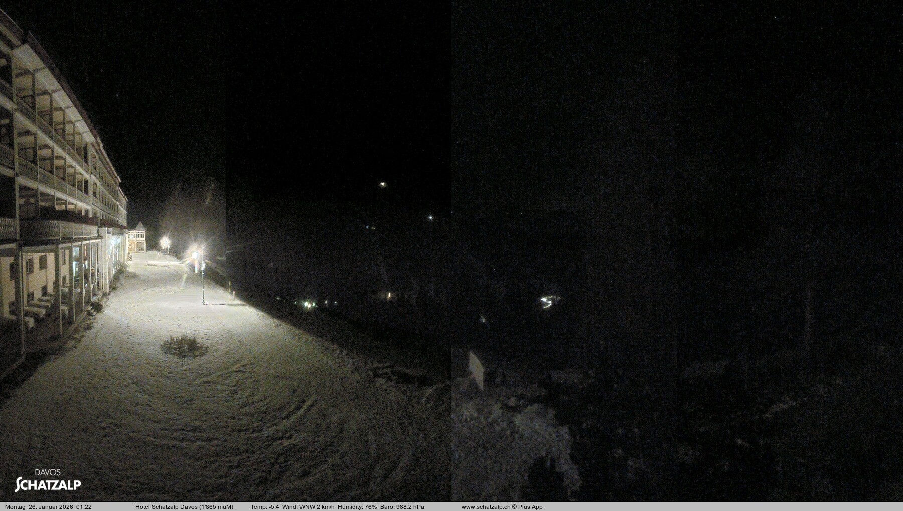 Archiv Foto Webcam Hotel Schatzalp, Davos