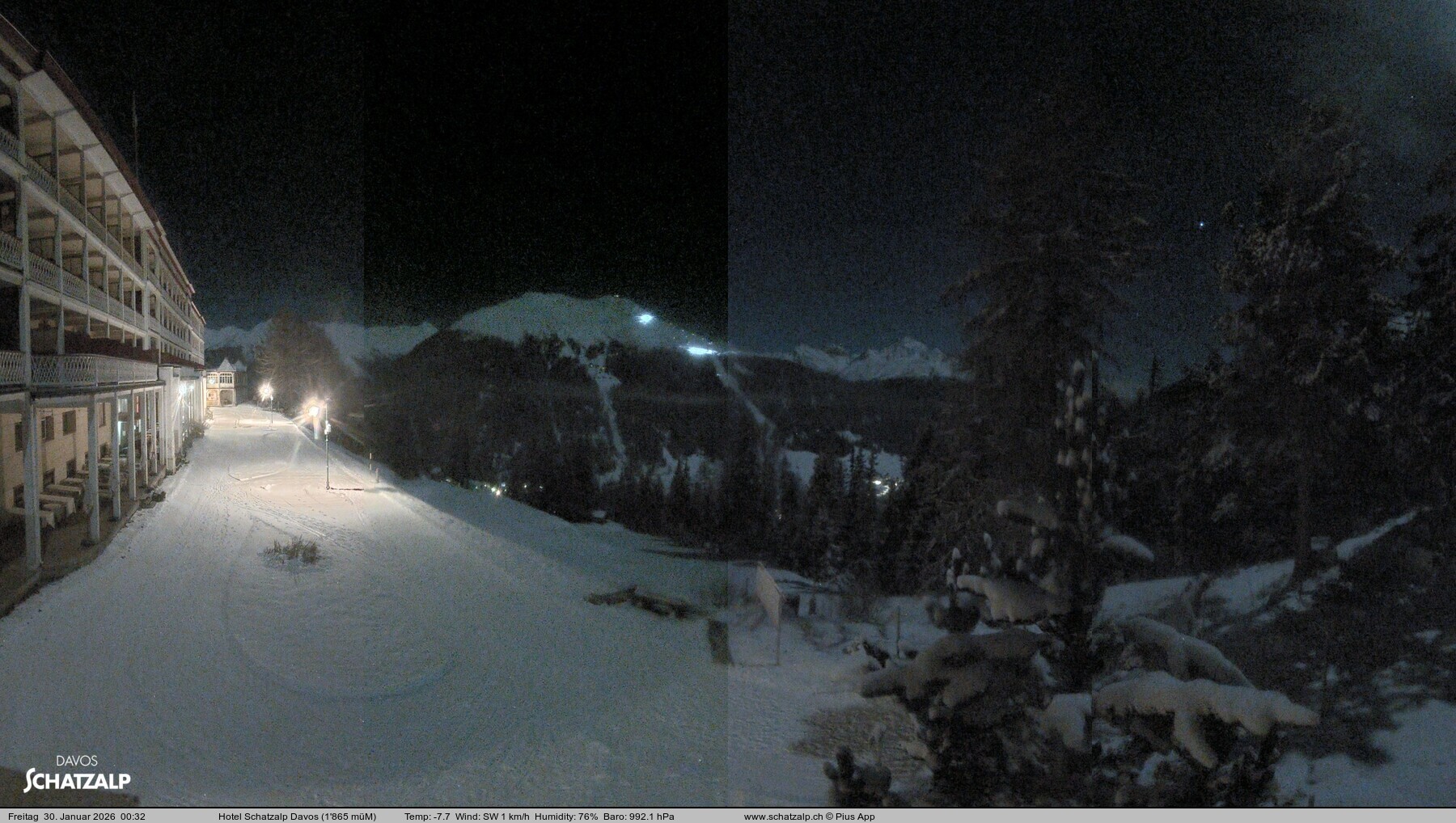 Archiv Foto Webcam Hotel Schatzalp, Davos