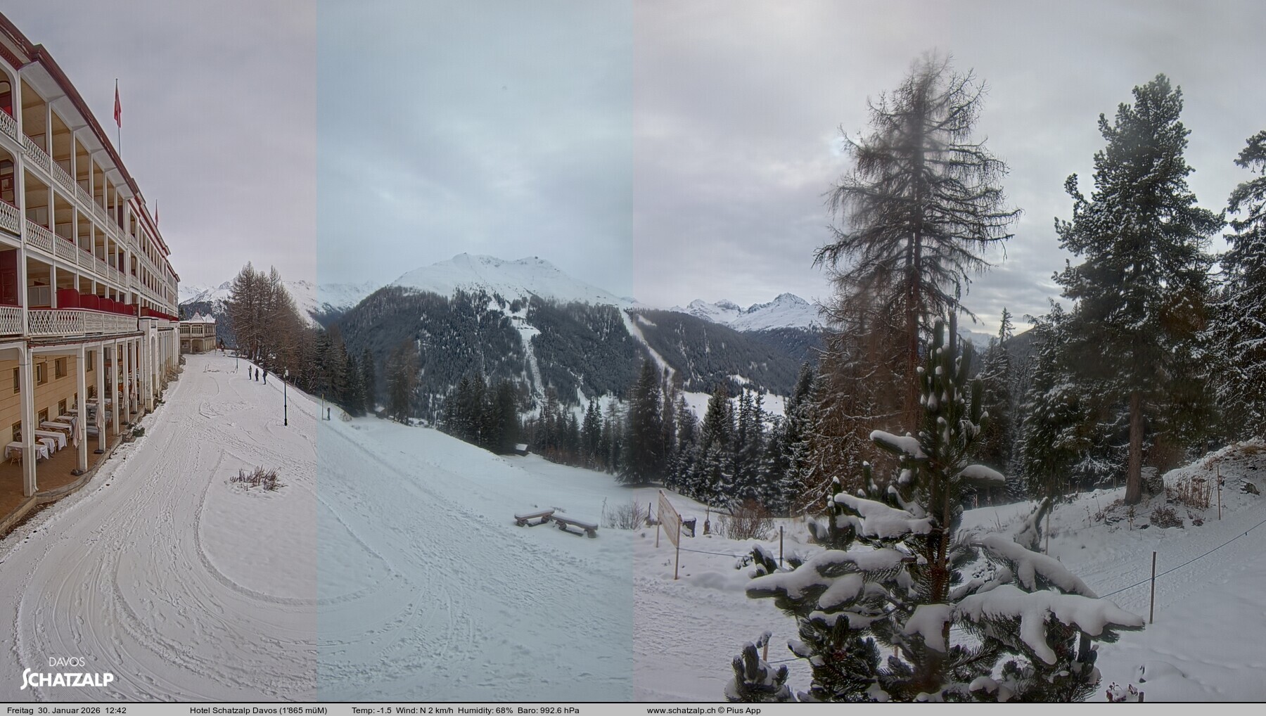 Archiv Foto Webcam Hotel Schatzalp, Davos