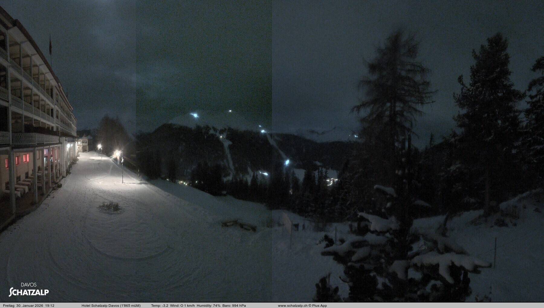 Archiv Foto Webcam Hotel Schatzalp, Davos
