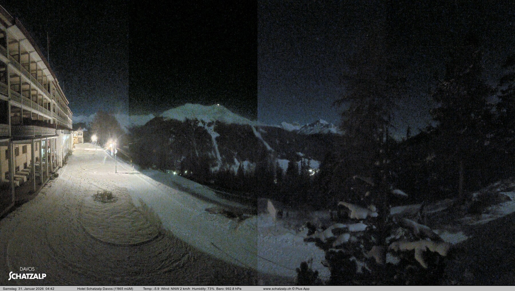 Archiv Foto Webcam Hotel Schatzalp, Davos