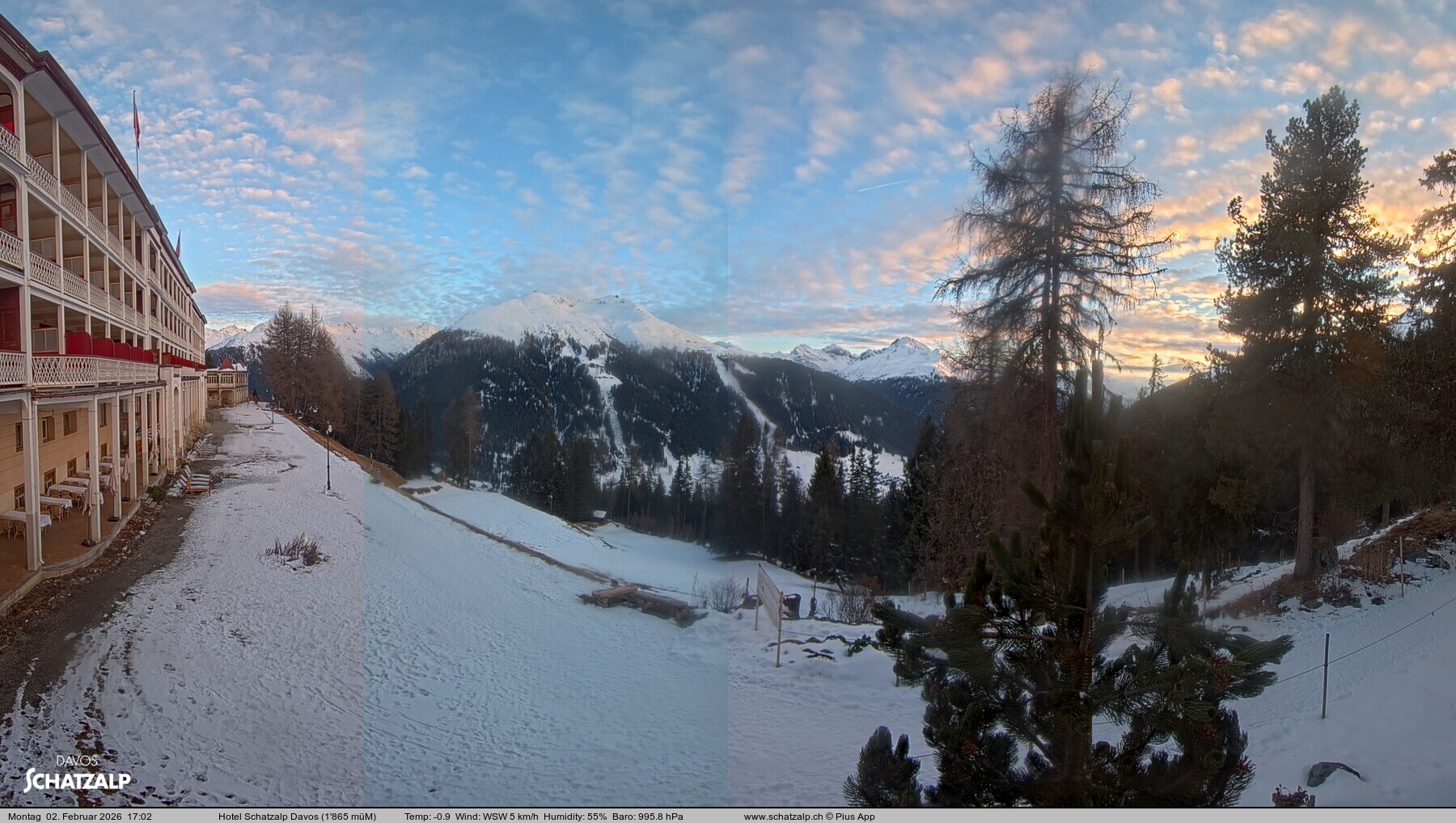Archiv Foto Webcam Hotel Schatzalp, Davos
