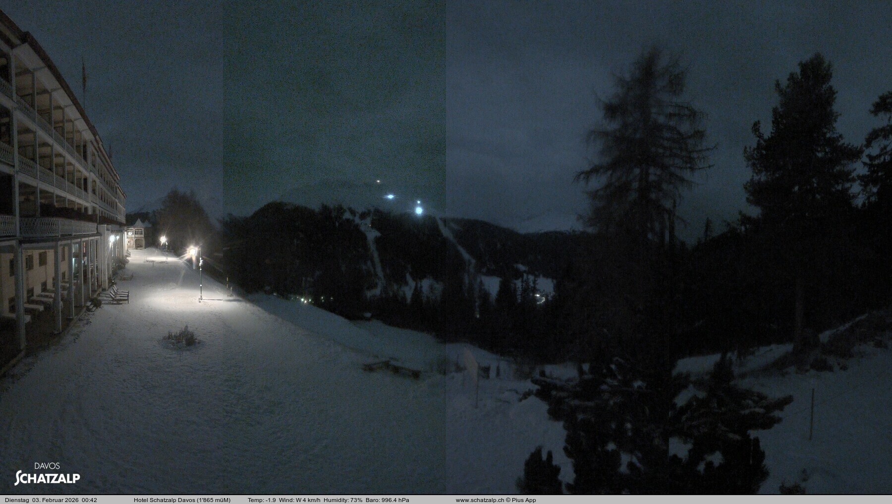 Archiv Foto Webcam Hotel Schatzalp, Davos
