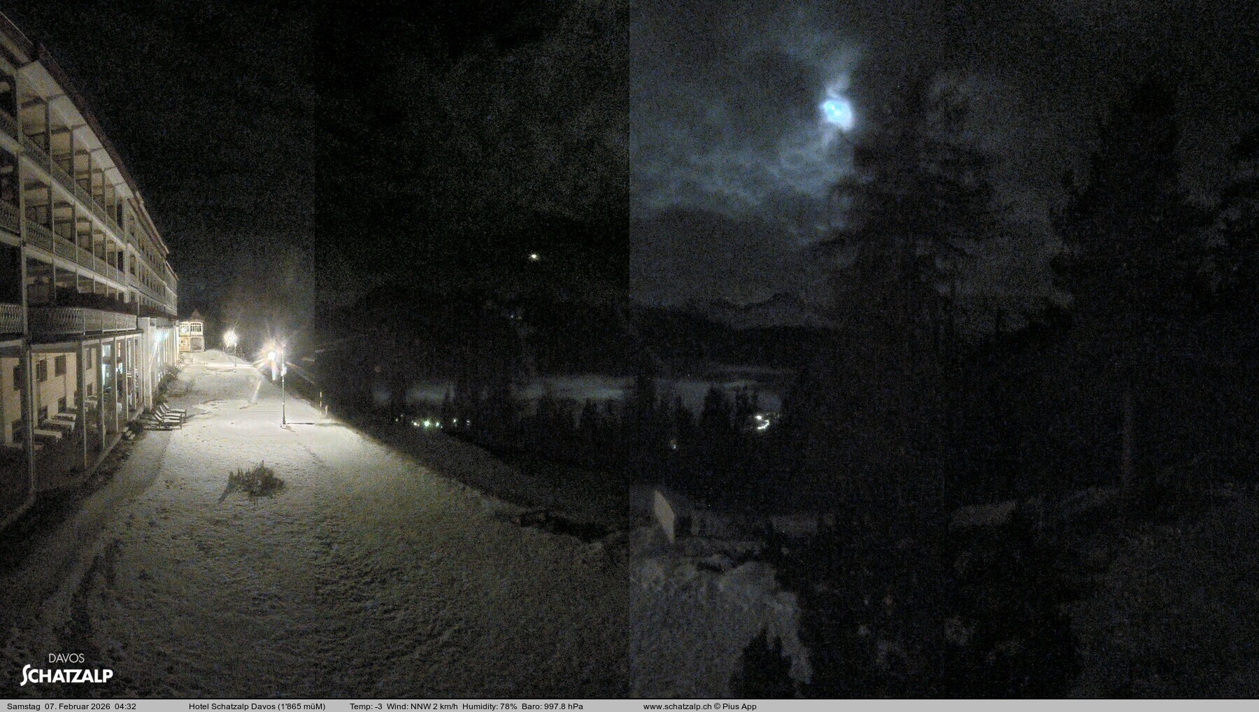 Archiv Foto Webcam Hotel Schatzalp, Davos