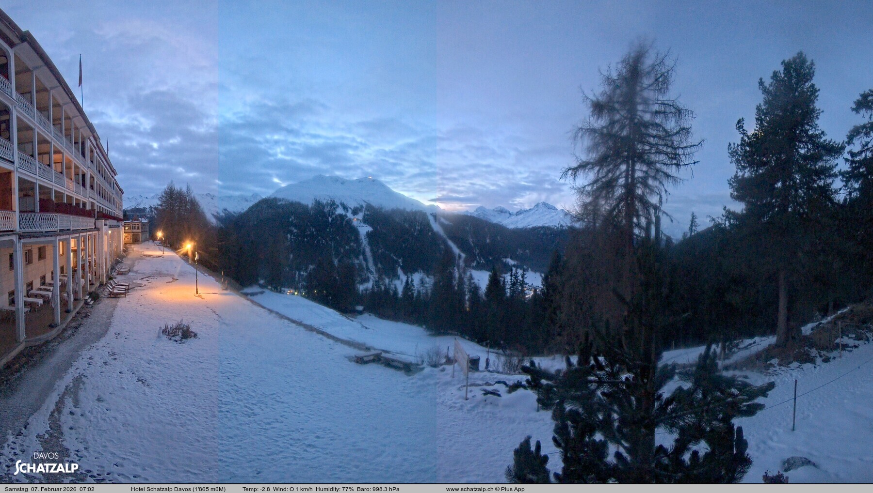 Archiv Foto Webcam Hotel Schatzalp, Davos