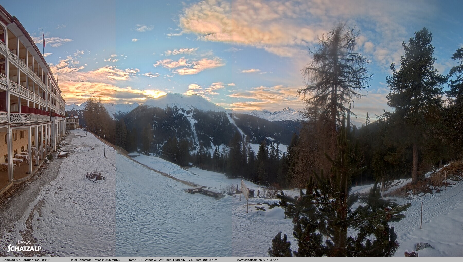 Archiv Foto Webcam Hotel Schatzalp, Davos