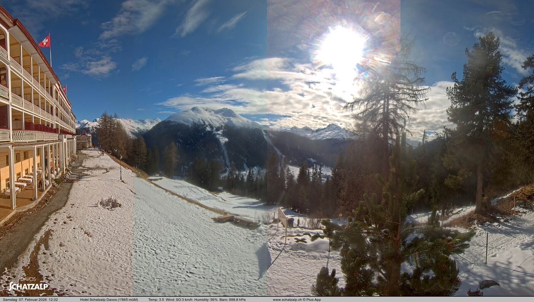 Archiv Foto Webcam Hotel Schatzalp, Davos