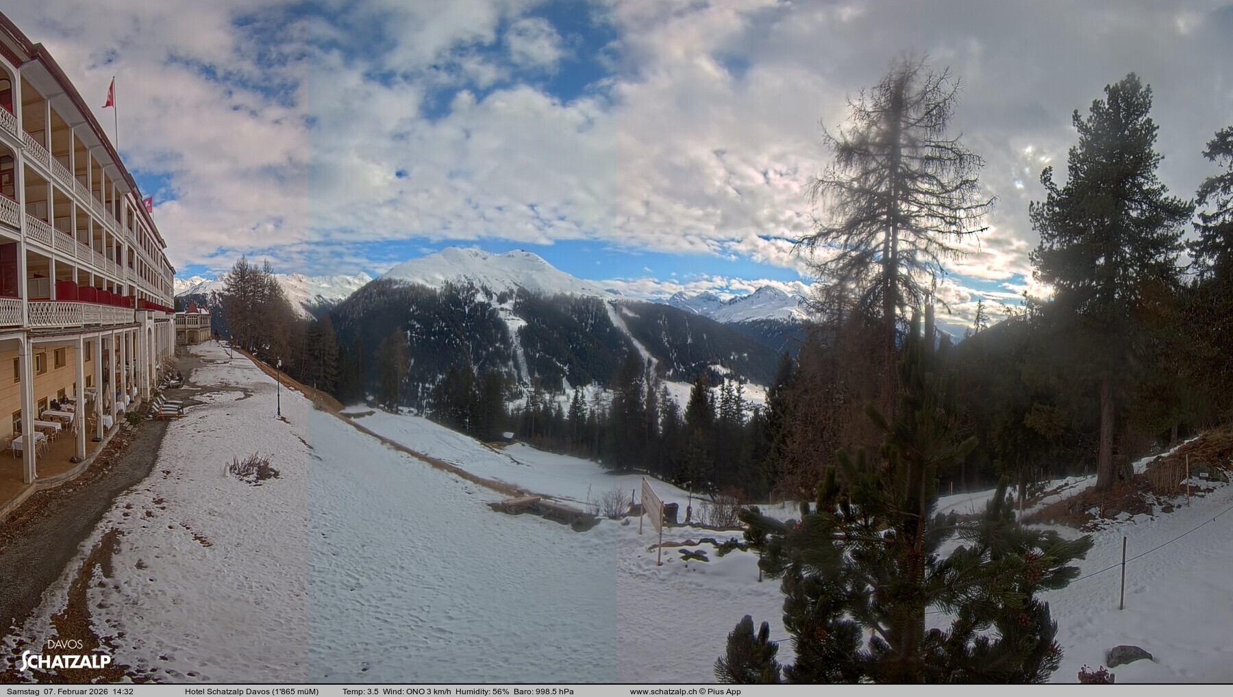 Archiv Foto Webcam Hotel Schatzalp, Davos
