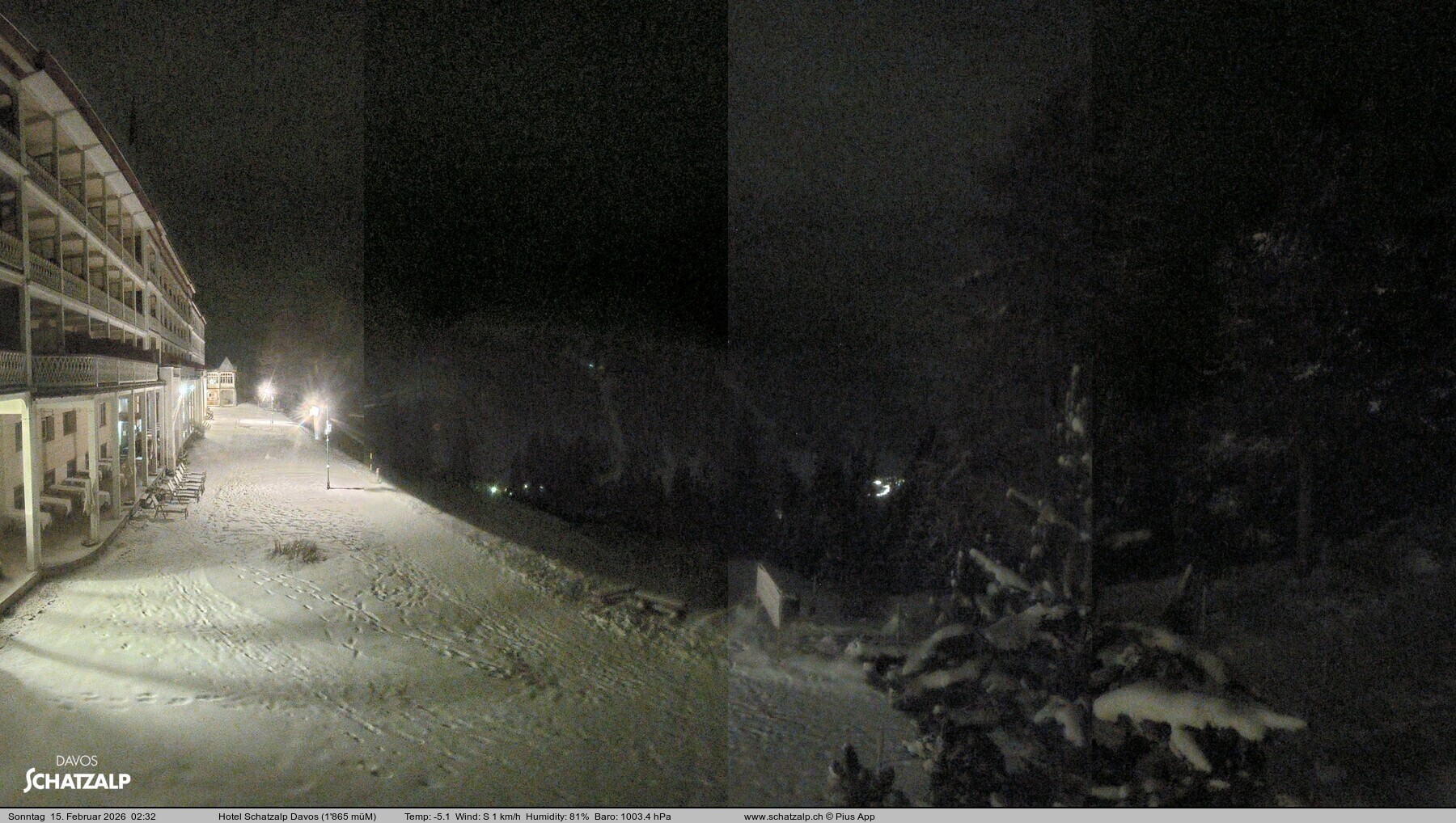 Archiv Foto Webcam Hotel Schatzalp, Davos