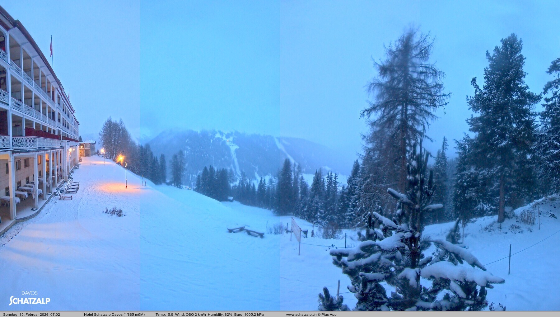 Archiv Foto Webcam Hotel Schatzalp, Davos