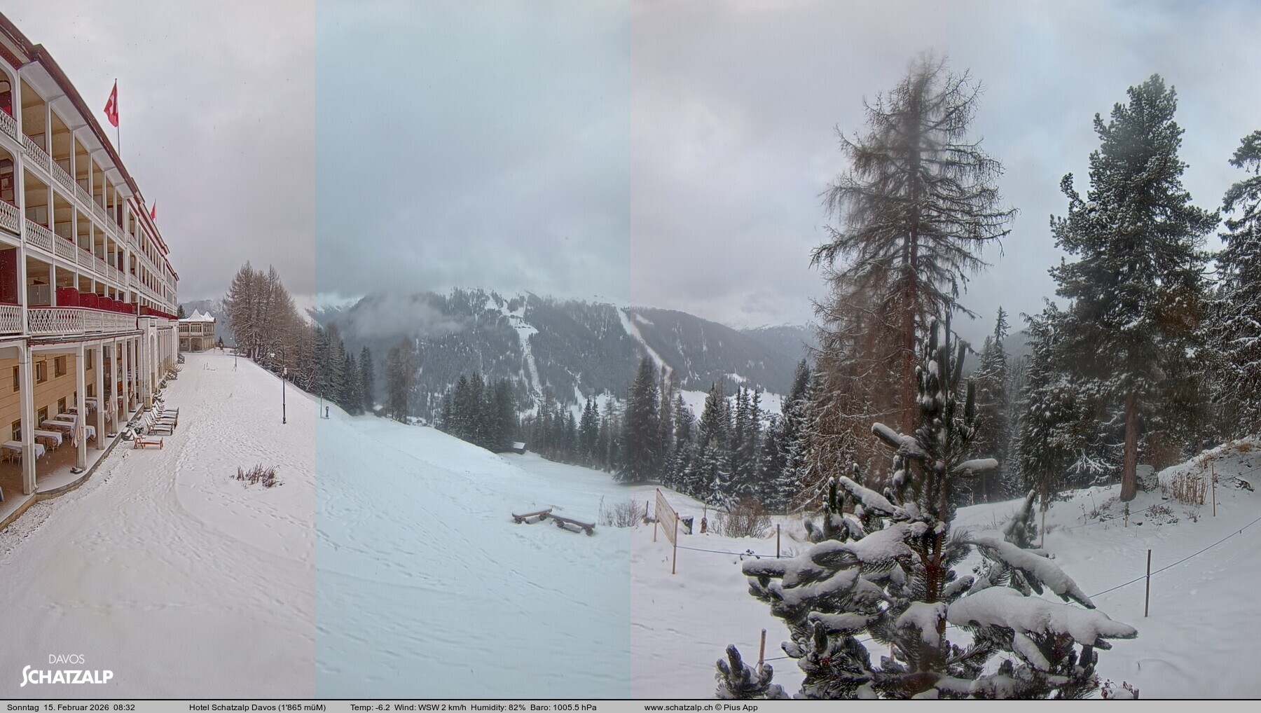 Archiv Foto Webcam Hotel Schatzalp, Davos