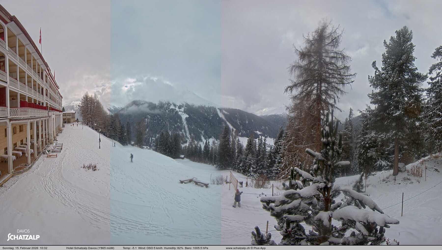 Archiv Foto Webcam Hotel Schatzalp, Davos