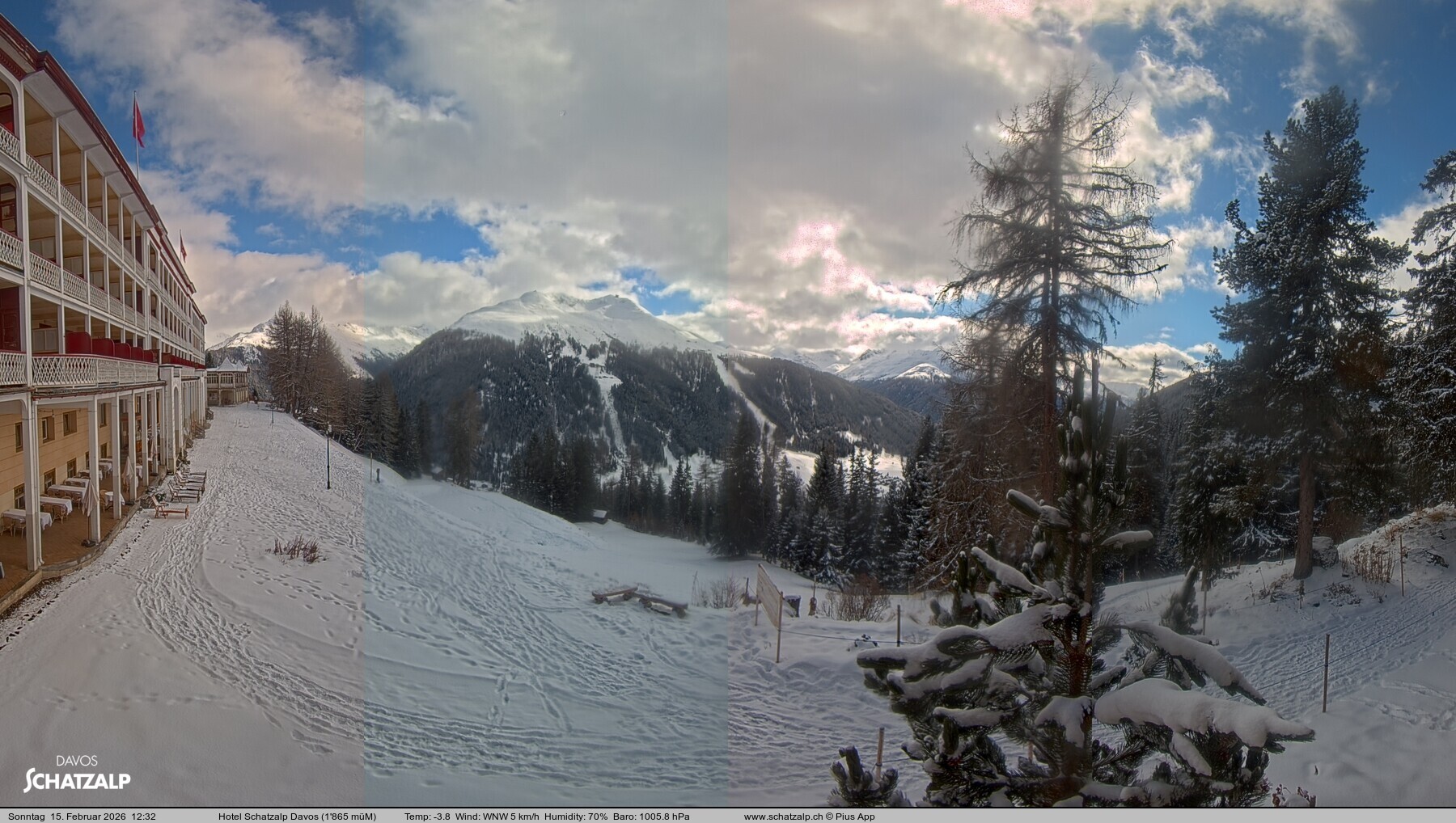 Archiv Foto Webcam Hotel Schatzalp, Davos