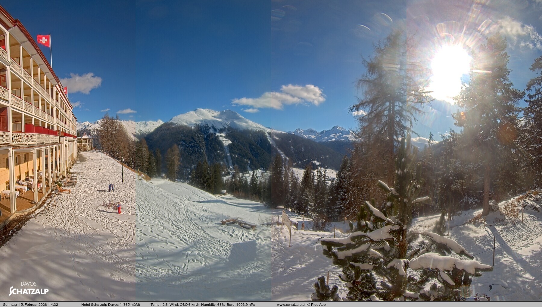 Archiv Foto Webcam Hotel Schatzalp, Davos