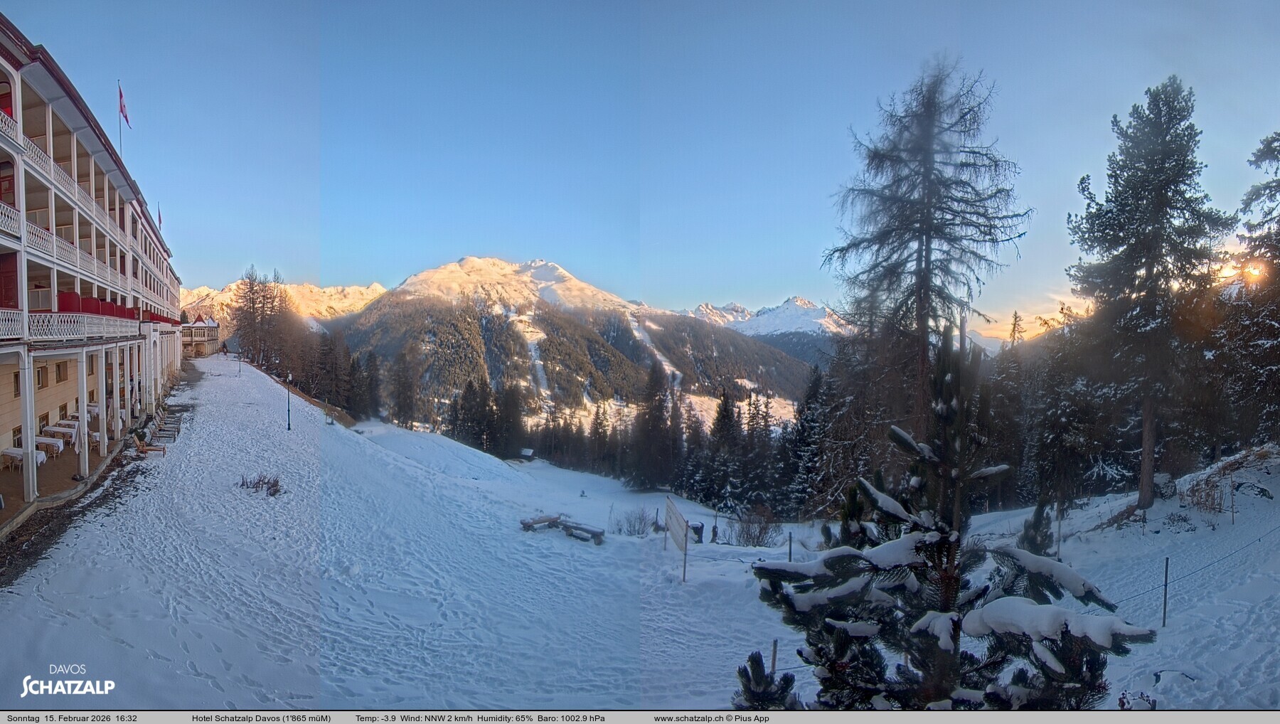 Archiv Foto Webcam Hotel Schatzalp, Davos