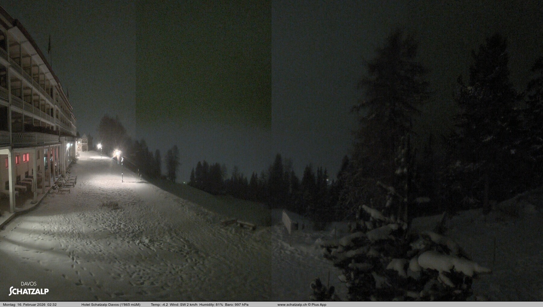 Archiv Foto Webcam Hotel Schatzalp, Davos