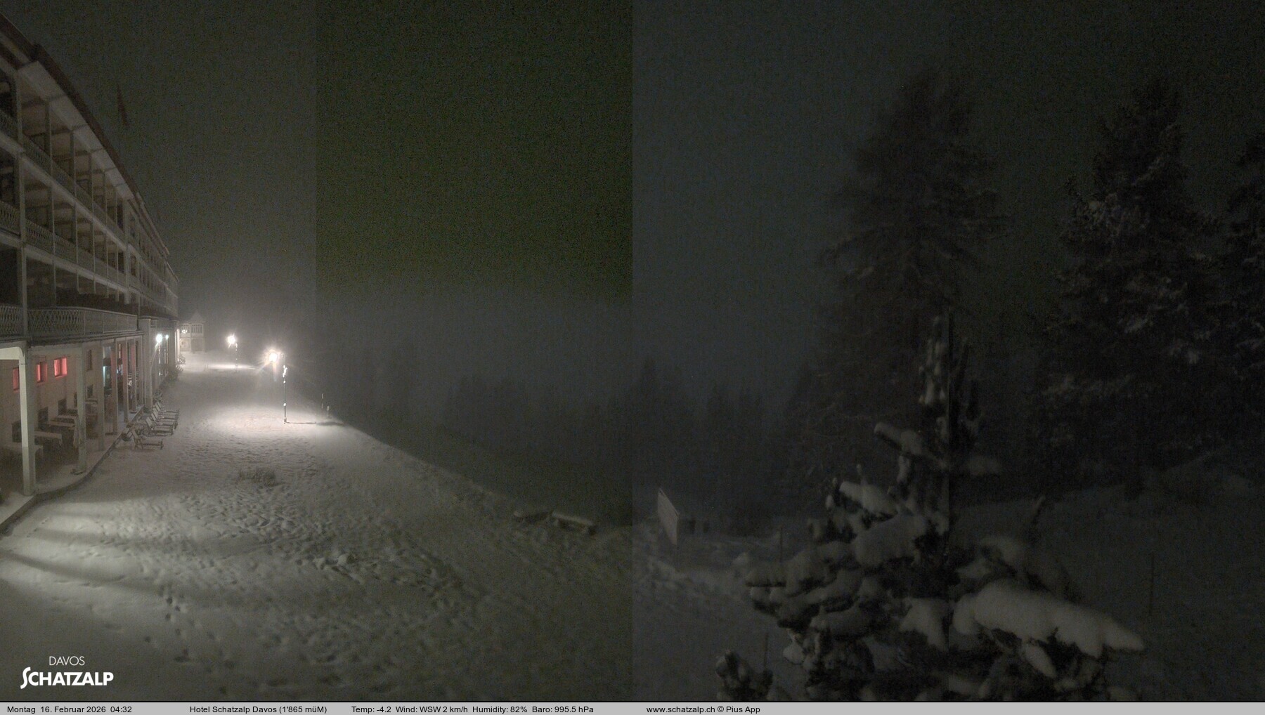 Archiv Foto Webcam Hotel Schatzalp, Davos