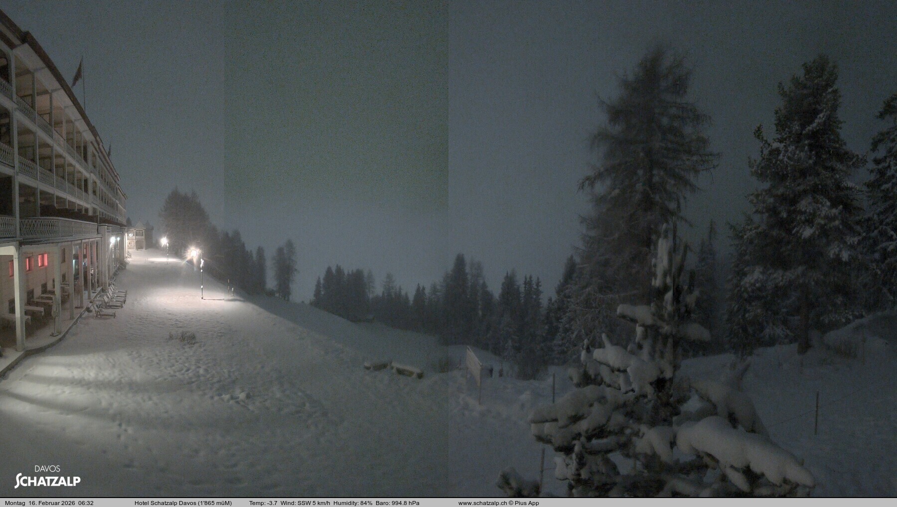 Archiv Foto Webcam Hotel Schatzalp, Davos