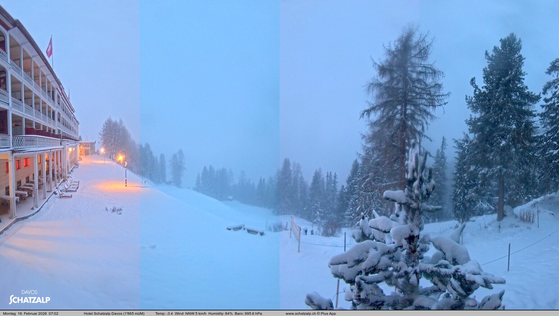 Archiv Foto Webcam Hotel Schatzalp, Davos