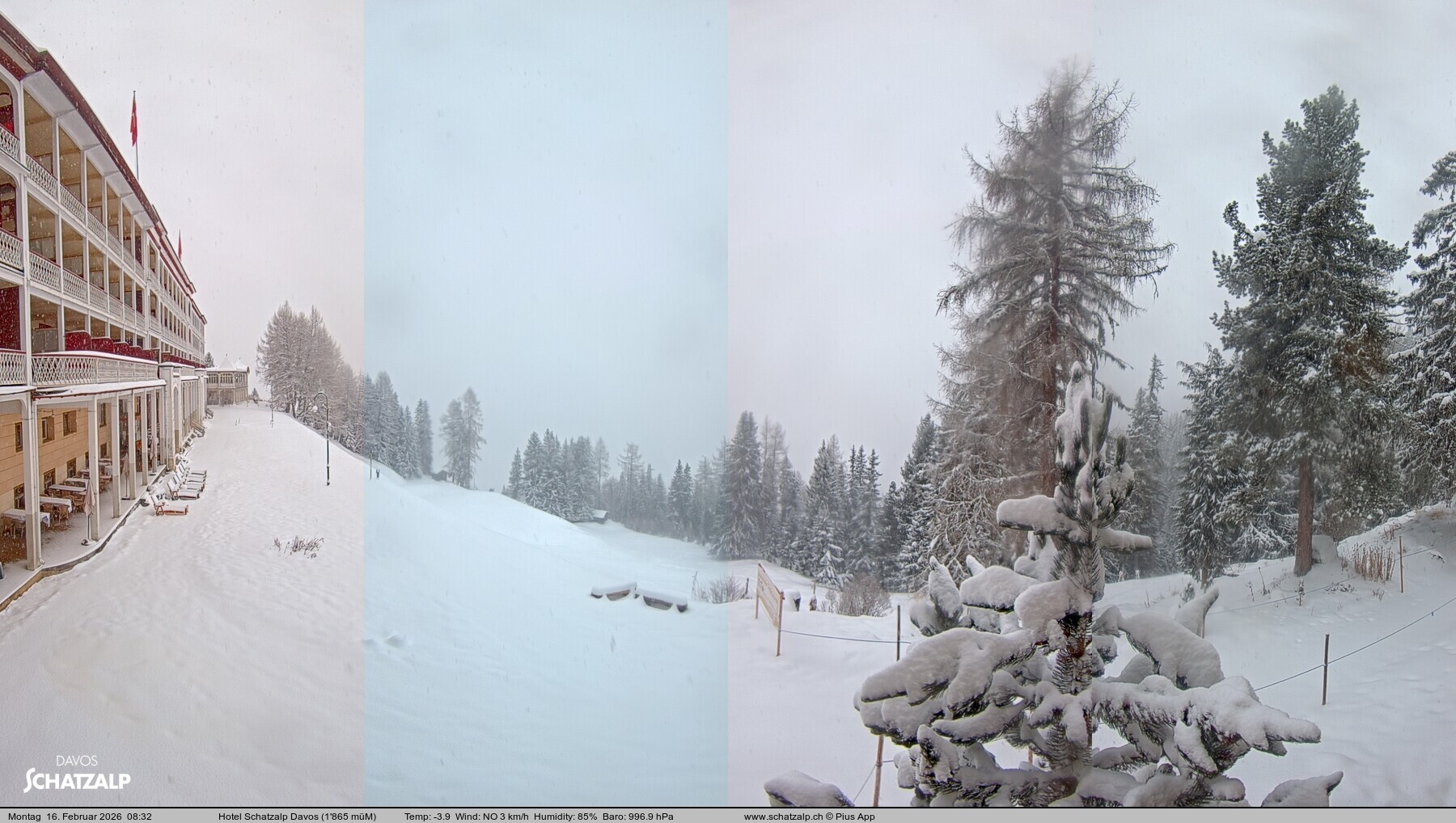 Archiv Foto Webcam Hotel Schatzalp, Davos