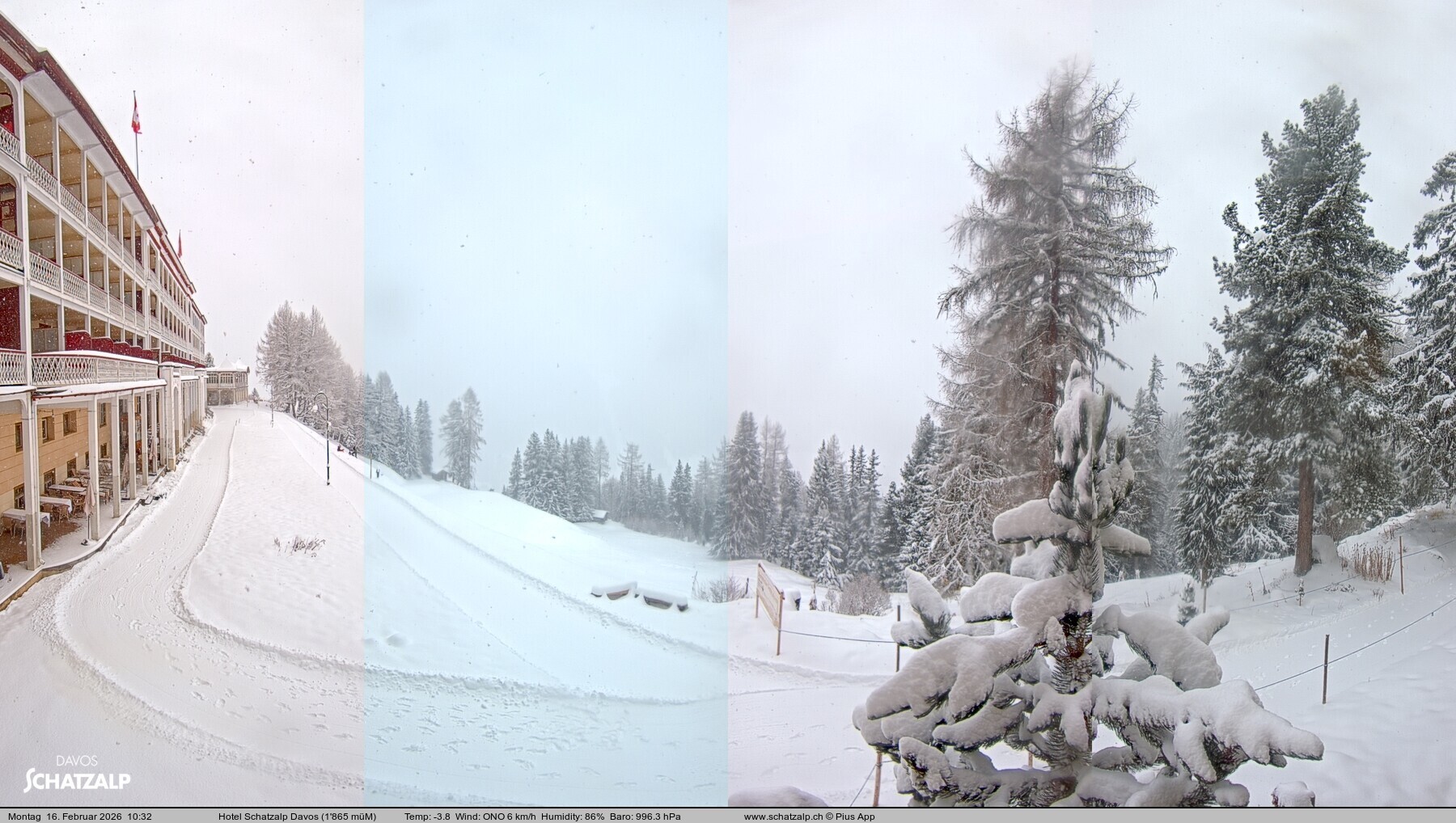 Archiv Foto Webcam Hotel Schatzalp, Davos